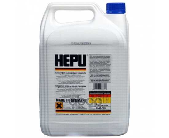 Купить АНТИФРИЗ HEPU COOLANT G11 КОНЦЕНТРАТ СИНИЙ 5 Л P999-005