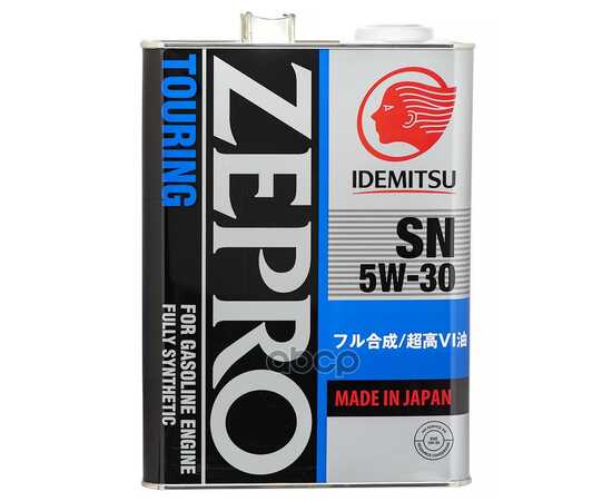 Купить МОТОРНОЕ МАСЛО IDEMITSU ZEPRO TOURING 5W-30 SN 4Л (1845-004) 4251-004