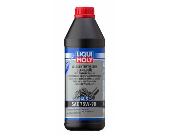 Купить МАСЛО ТРАНСМИССИОННОЕ LIQUI MOLY HOCHLEISTUNGS-GETRIEBEOIL GL-5 75W-90 СИНТЕТИЧЕСКОЕ 1 Л 1414/1950