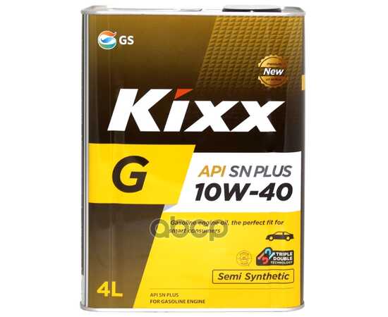 Купить МАСЛО МОТОРНОЕ KIXX G1 PLUS SN 10W-40 ПОЛУСИНТЕТИЧЕСКОЕ 4 Л L210944TR1