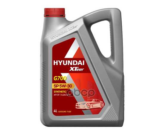 Купить МАСЛО МОТОРНОЕ HYUNDAI XTEER GASOLINE G700 5W-30 4 Л 1041135