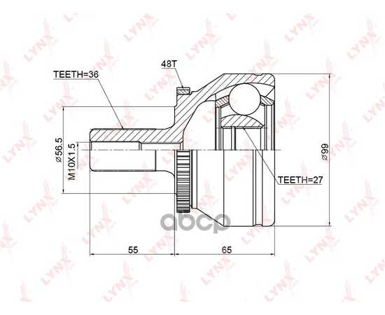 Купить ШРУС НАРУЖНЫЙ ПОДХОДИТ ДЛЯ VOLVO XC90 2.5T-4.4 02 CO-3780A