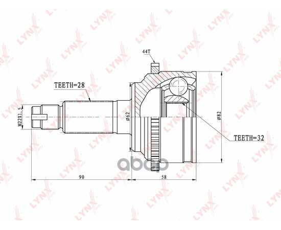 Купить ШРУС НАРУЖНЫЙ ПОДХОДИТ ДЛЯ MAZDA 6 1.8-2.3 02-07 CO-5101A