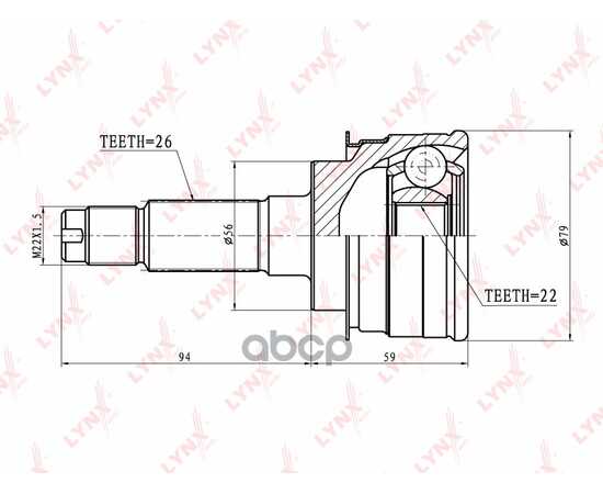 Купить ШРУС НАРУЖНЫЙ ПОДХОДИТ ДЛЯ MAZDA 323 1.6TD-1.8 94-98 CO-5110