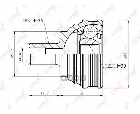 Купить ШРУС НАРУЖНЫЙ ПОДХОДИТ ДЛЯ AUDI A3 1.4T-3.2 03, SEAT LEON 1.4-2.0 05/TOLEDO 1.6-2.0 04, SKODA OCTAVIA 1.4T-2.0TD 04/SUPERB 1.4T-1.9TD 08/YETI 1.2T-1.4T 09, VW CADDY 1.4-2.0 04/GOLF  CO-8003