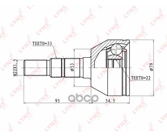 Купить ШРУС LYNXAUTO CO-5904