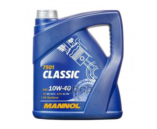 Купить МАСЛО МОТОРНОЕ MANNOL CLASSIC 10W-40 ПОЛУСИНТЕТИЧЕСКОЕ 4 Л 1101