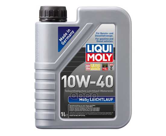 Купить МАСЛО МОТОРНОЕ LIQUI MOLY MOS2 LEICHTLAUF 10W-40 ПОЛУСИНТЕТИЧЕСКОЕ 1 Л 1930/2626