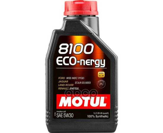 Купить МАСЛО МОТОРНОЕ MOTUL 8100 ECO-NERGY 5W-30 СИНТЕТИЧЕСКОЕ 1 Л 111685 (102782)