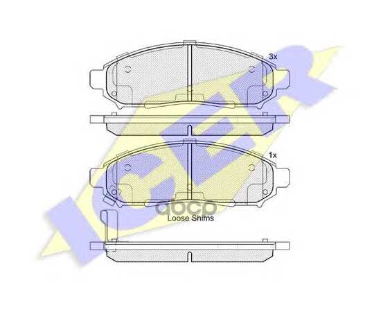 Купить КОЛОДКИ ПЕРЕДНИЕ NISSAN/INFINITI ДЛЯ TOKICO ICER 182003