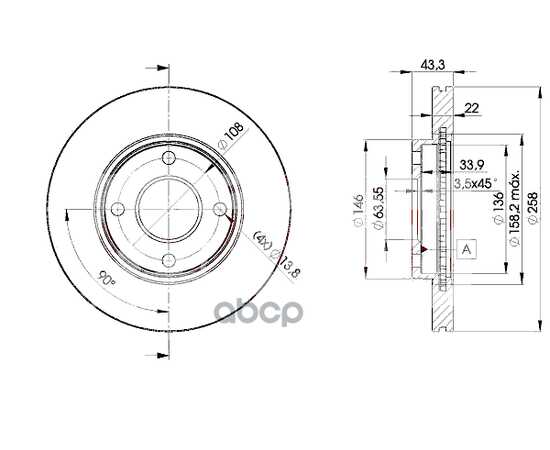 Купить ДИСК ТОРМОЗНОЙ ПЕРЕДНИЙ FORD FOCUS 1 /FIESTA/FUSION ICER 78BD5344-2