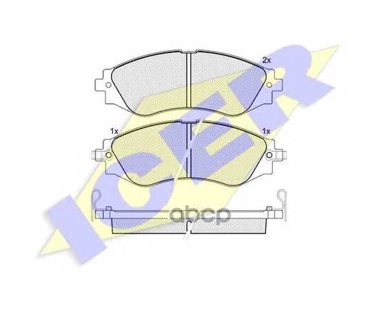 Купить КОЛОДКИ ПЕРЕДНИЕ CHEVROLET LACETTI 03- ICER 181260