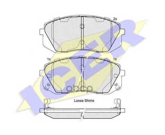 Купить КОЛОДКИ ПЕРЕДНИЕ HYUNDAI IX35/KIA SPORTAGE III /TYPE SUMOTOMO ICER 181826