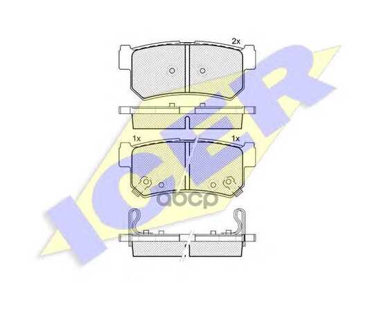 Купить КОЛОДКИ ЗАДНИЕ SSANG YOUNG ACTION/KYRON 05->/REXTON 02- ICER 181646