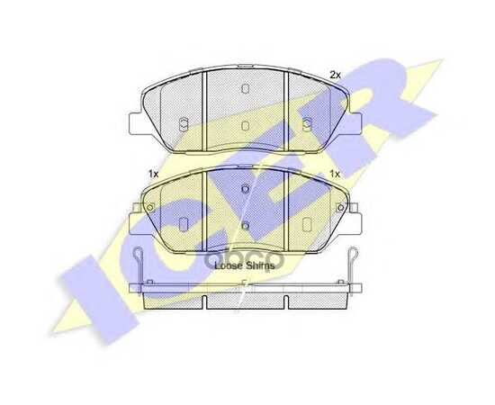 Купить КОЛОДКИ ПЕРЕДНИЕ HYUNDAI GENESIS 3.8 08> ICER 181828