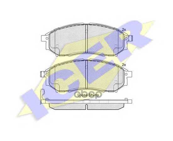 Купить КОЛОДКИ ПЕРЕДНИЕ NISSAN/INFINITI/RENAULT ДЛЯ SUMITOMO ICER 181876