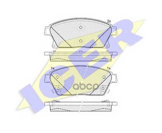 Купить КОЛОДКИ ПЕРЕДНИЕ CHEVROLET CRUZE/OPEL ASTRA J ALL 08->/ZAFIRA 12-> ICER 181939-202