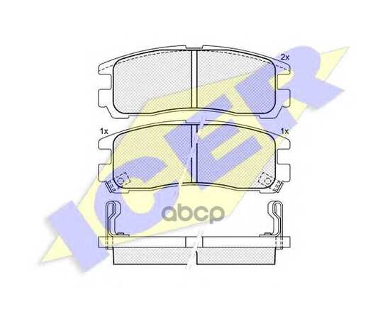 Купить КОЛОДКИ ЗАДНИЕ MITSUBISHI GALANT PAJERO SPACE ICER 180981