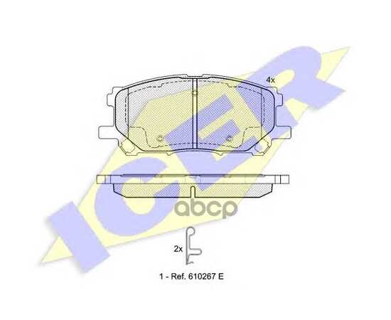 Купить КОЛОДКИ ПЕРЕДНИЕ LEXUS RX300 03-> ICER 181584