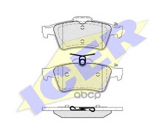 Купить КОЛОДКИ ЗАДНИЕ FORD/MAZDA/NIS/OP/REN/VOL ICER 181651