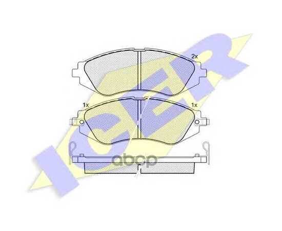 Купить КОЛОДКИ ПЕРЕДНИЕ CHEVROLET LACETTI 03- ICER 181263