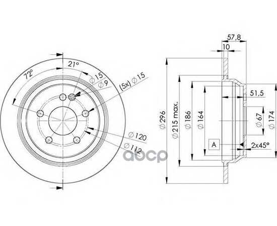 Купить ДИСК ТОРМОЗНОЙ ЗАДНИЙ MB W639 ICER 78BD0416-2