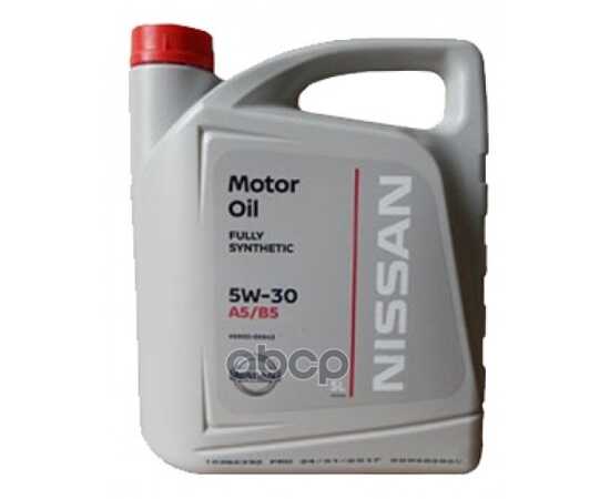 Купить МАСЛО МОТОРНОЕ NISSAN MOTOR OIL 5W-30 СИНТЕТИЧЕСКОЕ 5 Л KE900-99943