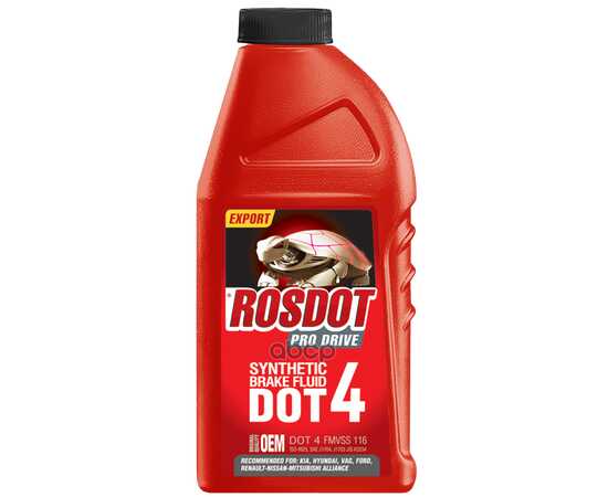 Купить ЖИДКОСТЬ ТОРМОЗНАЯ ROSDOT PRO DRIVE DOT4 455 Г 430110011