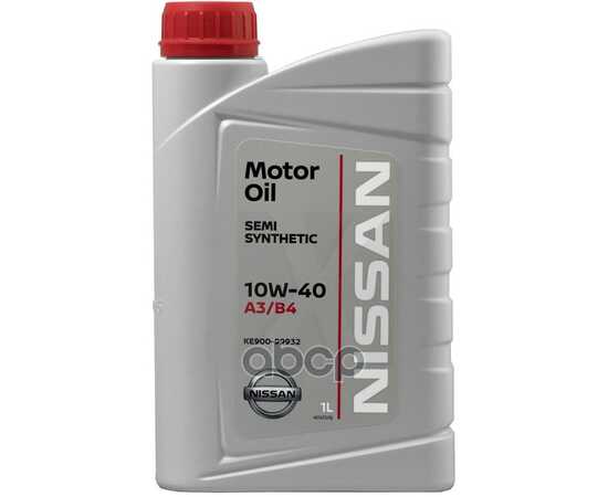 Купить МАСЛО МОТОРНОЕ NISSAN MOTOR OIL 10W-40 ПОЛУСИНТЕТИЧЕСКОЕ 1 Л KE900-99932R