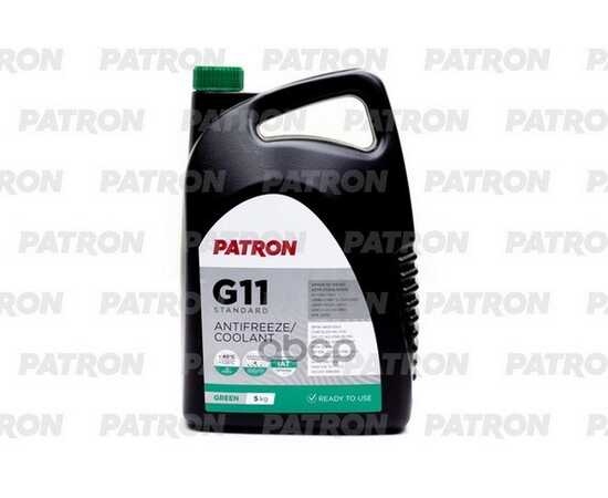 Купить АНТИФРИЗ PATRON GREEN G11 ГОТОВЫЙ -40C ЗЕЛЕНЫЙ 5 КГ PCF4005