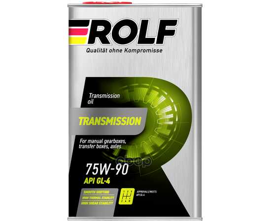 Купить МАСЛО ТРАНСМИССИОННОЕ ROLF TRANSMISSION SAE 75W-90, API GL-4 ПОЛУСИНТЕТИКА 1Л 322308