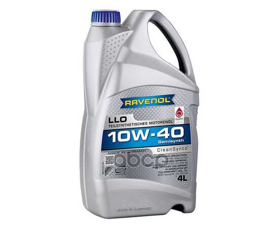 Купить МАСЛО МОТОРНОЕ RAVENOL LLO 10W-40 ПОЛУСИНТЕТИЧЕСКОЕ 4 Л 4014835724396