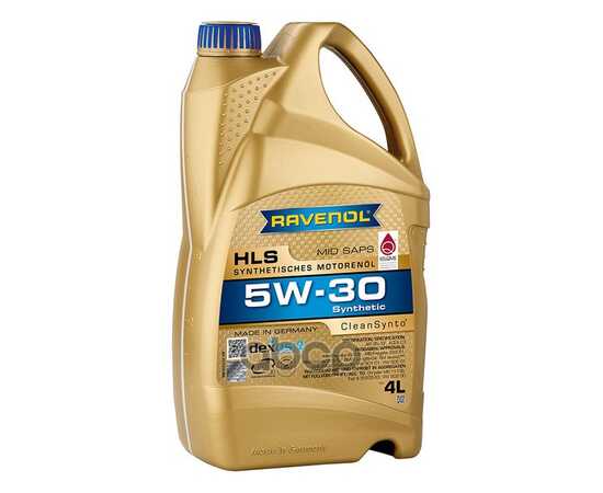 Купить МОТОРНОЕ МАСЛО RAVENOL HLS SAE 5W-30 ( 4Л) NEW 4014835723092