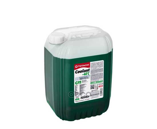 Купить АНТИФРИЗ TOTACHI NIRO COOLANT GREEN -40C G11 10КГ (4589904526893) 43210