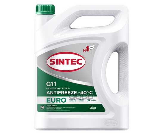 Купить АНТИФРИЗ SINTEC EURO G11 GREEN -40 5КГ 990554