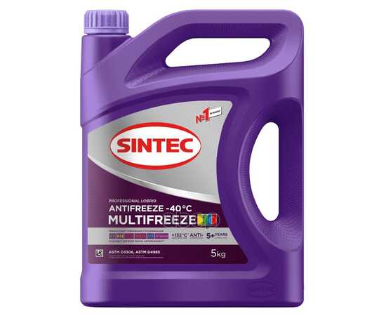 Купить АНТИФРИЗ SINTEC ANTIFREEZE MULTIFREEZE VIOLET -40 5КГ 990562