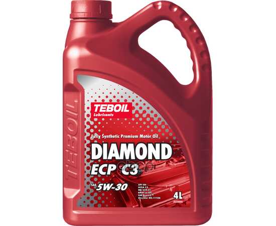 Купить МАСЛО МОТОРНОЕ TEBOIL DIAMOND ECP C3 5W-30 СИНТЕТИЧЕСКОЕ 4 Л 3453876