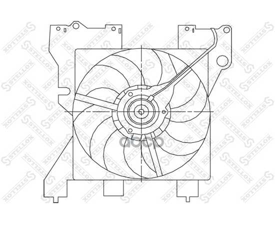 Купить ВЕНТИЛЯТОР ОХЛАЖДЕНИЯ CITROEN XSARA 2.6-2.0 99> STELLOX 2999350_SX