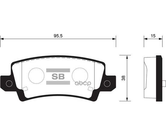 Купить КОЛОДКИ ТОРМОЗНЫЕ ЗАДНИЕ SANGSIN BRAKE SP1503