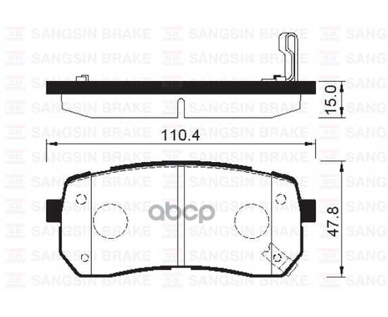 Купить КОЛОДКИ ТОРМОЗНЫЕ ЗАДНИЕ SANGSIN BRAKE SP1192