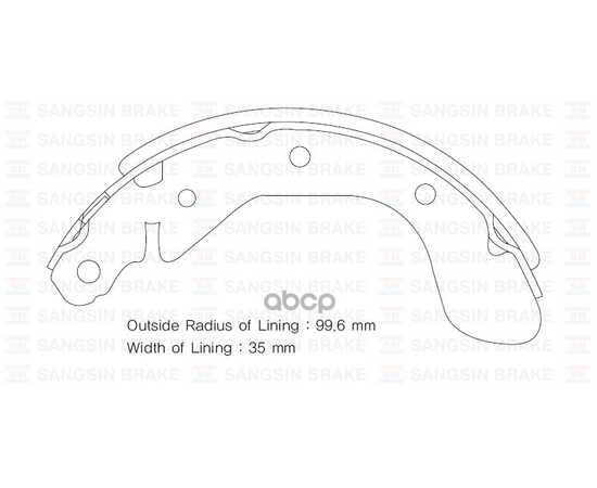 Купить КОЛОДКИ ТОРМОЗНЫЕ БАРАБАННЫЕ SANGSIN BRAKE SA129