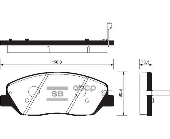 Купить КОЛОДКИ ТОРМОЗНЫЕ ПЕРЕДНИЕ SANGSIN BRAKE SP1246