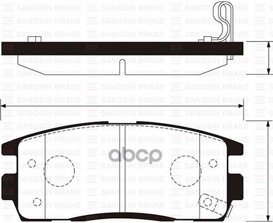 Купить КОЛОДКИ ТОРМОЗНЫЕ ЗАДНИЕ SANGSIN BRAKE SP1205