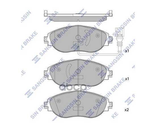 Купить КОЛОДКИ ТОРМОЗНЫЕ SKODA OCTAVIA 12-/VW GOLF 12-/PASSAT 08- ПЕРЕДНИЕ SP1698