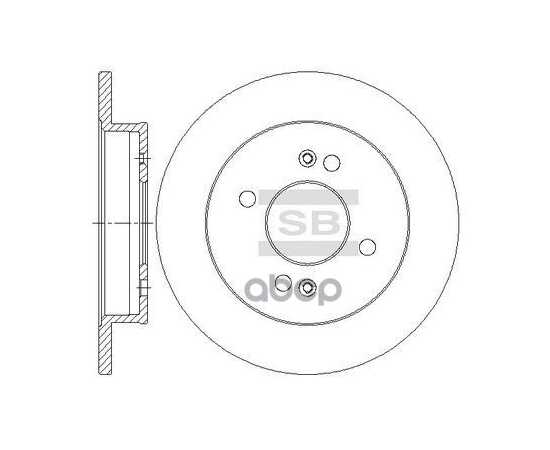 Купить ДИСК ТОРМОЗНОЙ ЗАДНИЙ HYUNDAI I10/KIA PICANTO I/II /D=234MM SANGSIN BRAKE SD2045