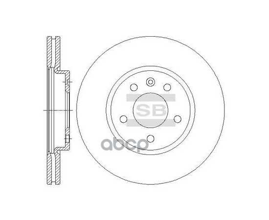 Купить ДИСК ТОРМОЗНОЙ ПЕРЕДНИЙ SANGSIN BRAKE SD3047