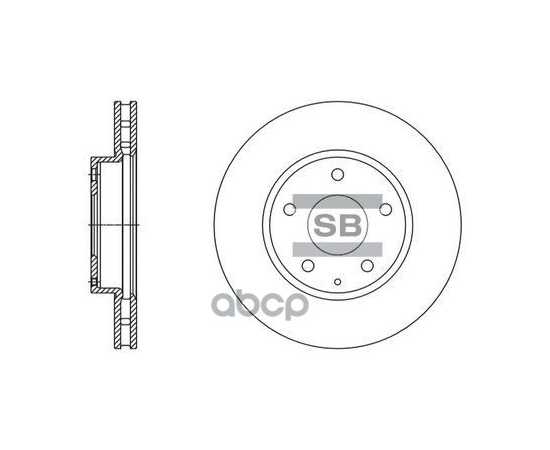 Купить ДИСК ТОРМОЗНОЙ MAZDA 3 13- ПЕРЕДНИЙ ВЕНТ.D 280ММ SD4421