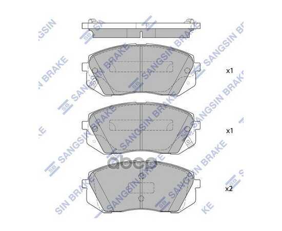 Купить КОЛОДКИ ПЕРЕДНИЕ HYUNDAI SONATA (LF) 2014- SP1683