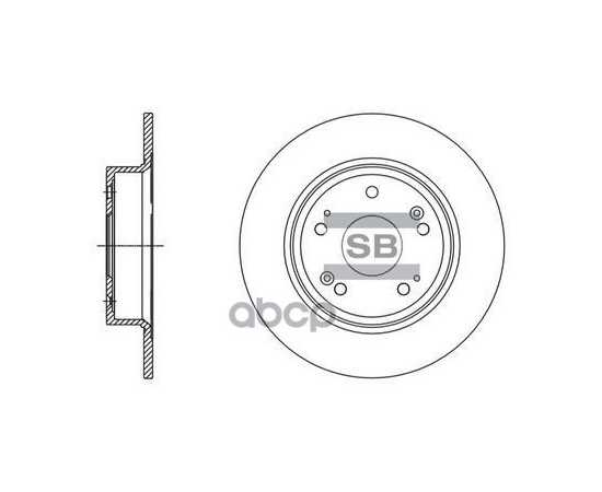 Купить ДИСК ТОРМОЗНОЙ ЗАДНИЙ HONDA ACCORD VIII 08- SD4111