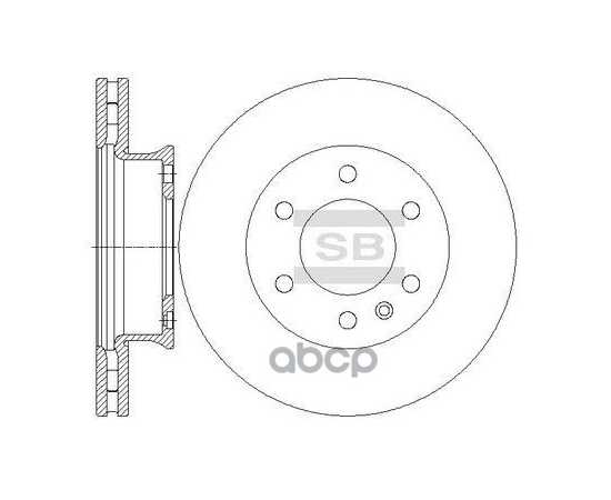 Купить ДИСК ТОРМОЗНОЙ ПЕРЕДНИЙ MERCEDES SPRINTER (906) SD5601 SANGSIN BRAKE SD5601